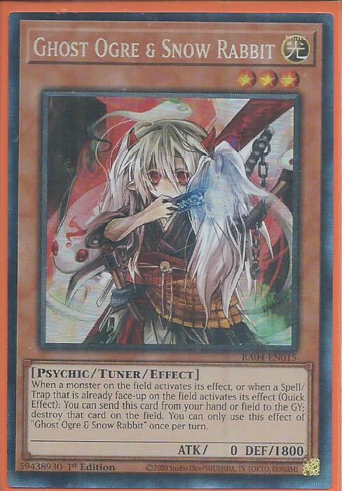 RA04-EN015 Ghost Ogre & Snow Rabbit – Collector’s Rare