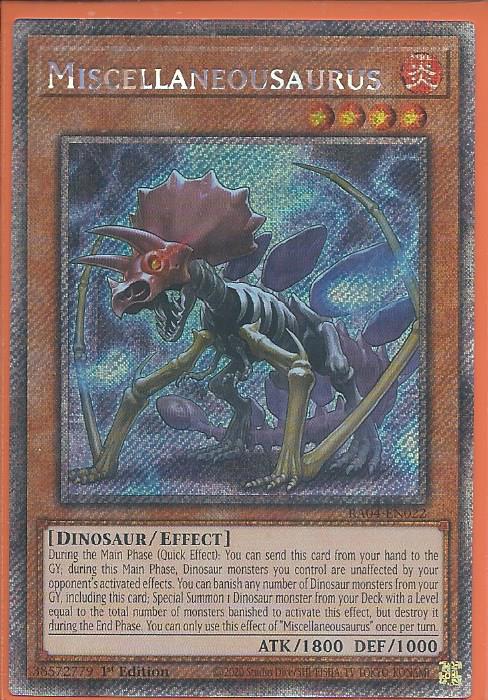 RA04-EN022 Miscellaneousaurus – Platinum Secret Rare