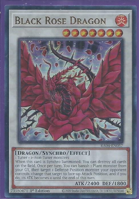 RA04-EN057 Black Rose Dragon – Ultra Rare