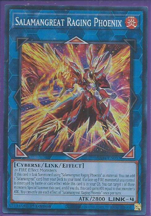RA04-EN083 - Salamangreat Raging Phoenix - Super Rare 1st Edition