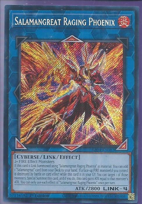 RA04-EN083 Salamangreat Raging Phoenix – Secret Rare