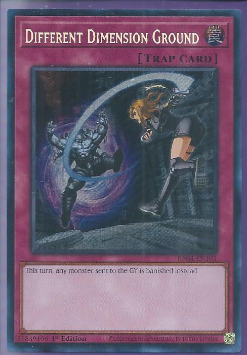 RA04-EN101 Different Dimension Ground – Secret Rare
