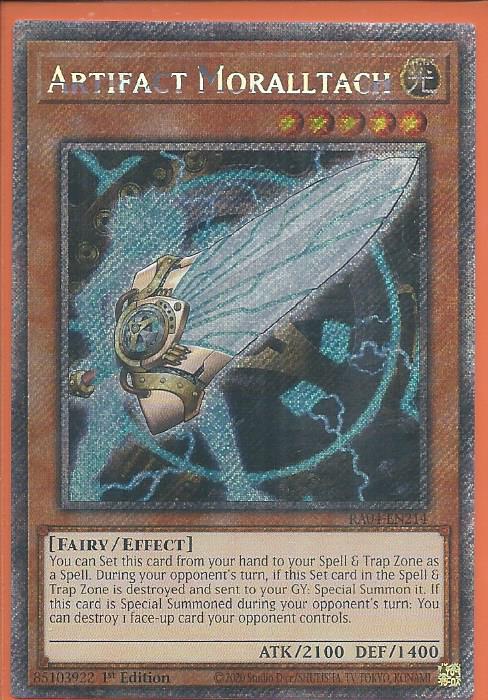 RA04-EN214 Artifact Moralltach – Platinum Secret Rare