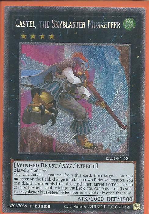 RA04-EN230 Castel, the Skyblaster Musketeer – Platinum Secret Rare