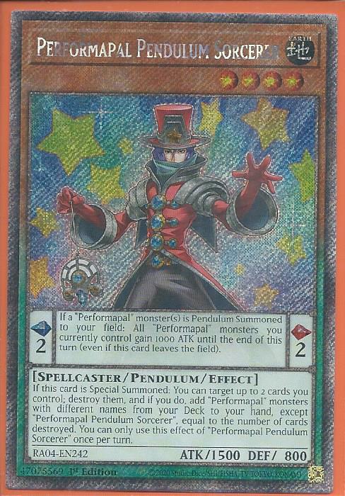 RA04-EN242 Perfomapal Pendulum Sorcerer – Platinum Secret Rare