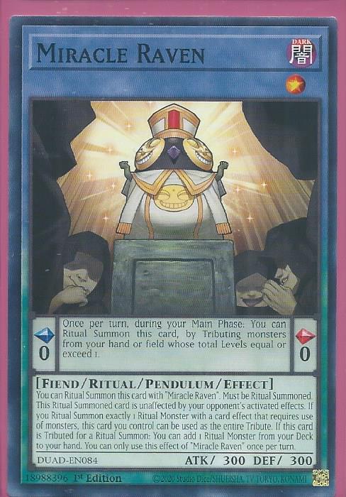 DUAD-EN084 Miracle Raven – Common