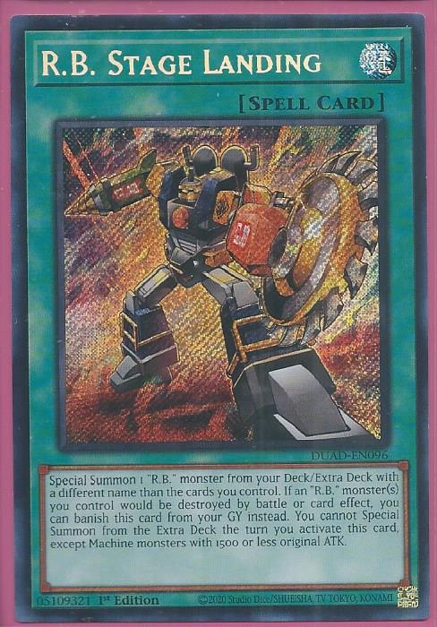 DUAD-EN096 RB Stage Landing – Secret Rare