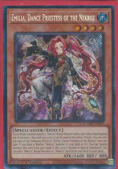 BLMM-EN025 Emilia, Dance Priestess of the Nekroz – Secret Rare