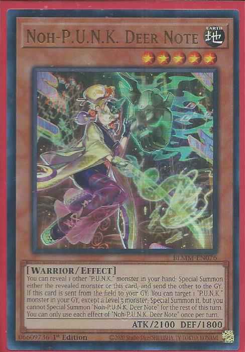 BLMM-EN076 Noh-PUNK Deer Note – Emblazoned Ultra Rare