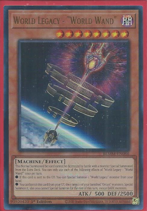 BLMM-EN086 World Legacy – “World Wand” – Emblazoned Ultra Rare