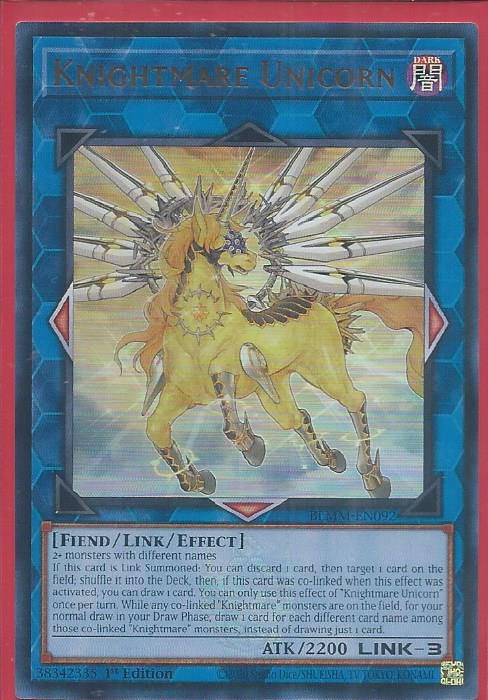 BLMM-EN092 Knightmare Unicorn – Emblazoned Ultra Rare