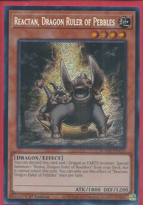 BLMM-EN121 Reactan, Dragon Ruler of Pebbles – Secret Rare