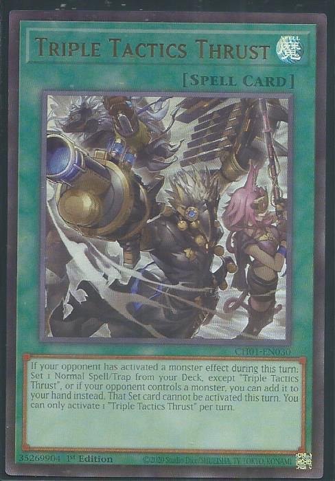 CH01-EN030 - Triple Tactics Thrust - Ultra Rare