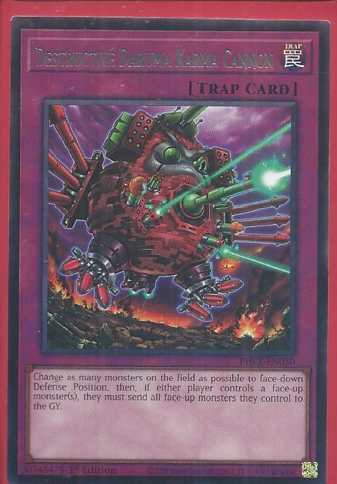 PHRE-EN030 Destructive Daruma Karma Cannon – Rare
