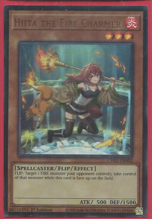 CH02-EN002 Hita The Fire Charmer – Ultra Rare (USA Print)