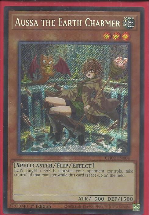 CH02-EN004S Aussa The Earth Charmer – Secret Rare (USA Print)