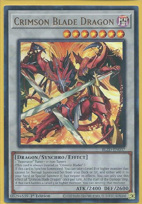 BLZD-EN037 Crimson Blade Dragon – Ultra Rare