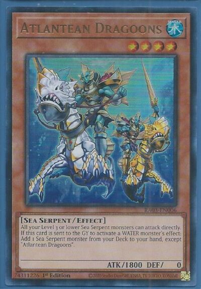 RA03-EN006U Atlantean Dragoons – Ultra Rare