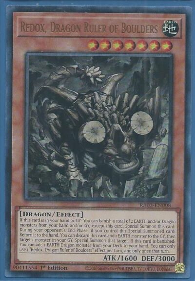 RA03-EN008U Redox, Dragon Ruler of Boulders – Ultra Rare