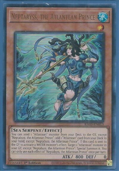 RA03-EN013U Neptabyss, the Atlantean Prince – Ultra Rare