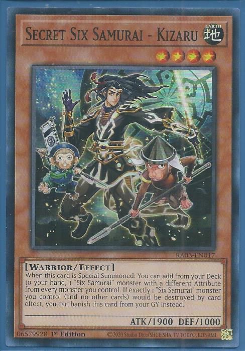 RA03-EN017 Secret Six Samurai – Kizaru – Super Rare