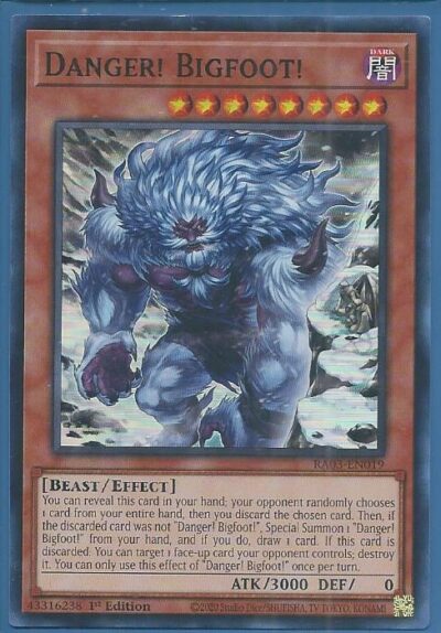 RA03-EN019A Danger Bigfoot (Alternate Artwork) – Super Rare