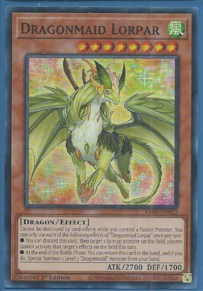 RA03-EN022 Dragonmaid Lorpar – Super Rare