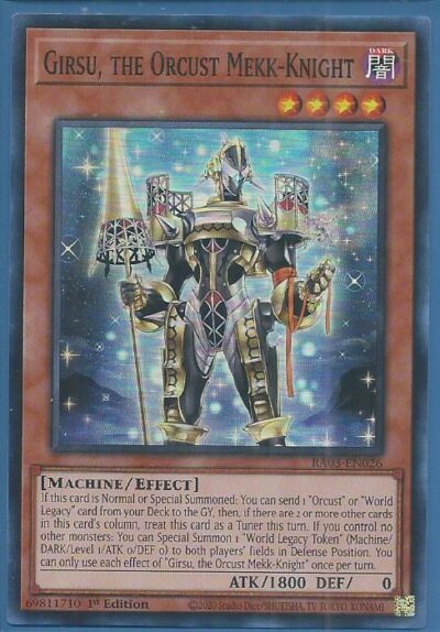 RA03-EN026 Girsu, the Orcrust Mekk-Knight – Super Rare