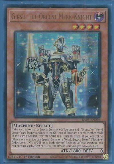 RA03-EN026U Girsu, the Orcrust Mekk-Knight – Ultra Rare