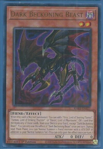 RA03-EN027U Dark Beckoning Beast – Ultra Rare