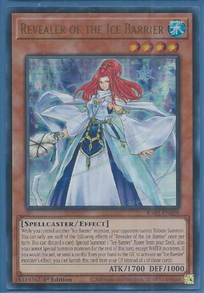 RA03-EN028U Revealer of the Ice Barrier – Ultra Rare