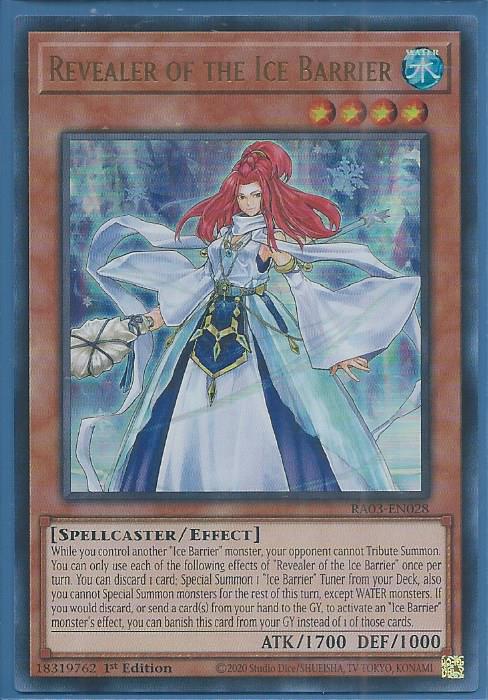 RA03-EN028U Revealer of the Ice Barrier – Ultra Rare