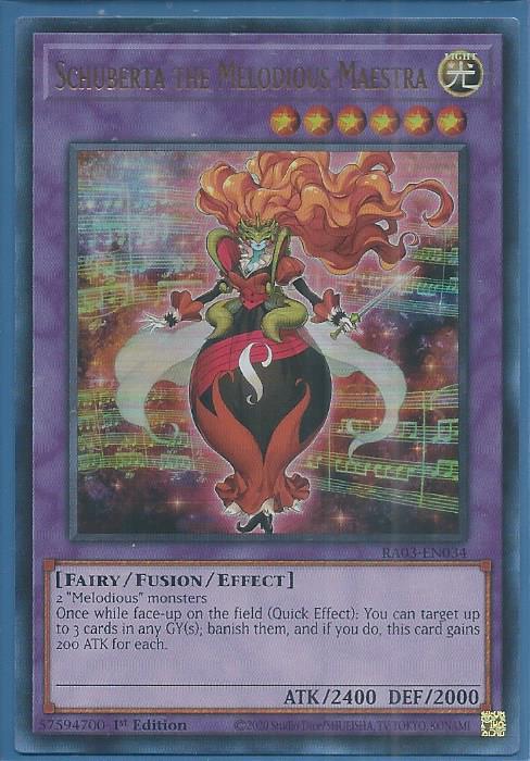 RA03-EN034U Schuberta the Melodious Maestra – Ultra Rare