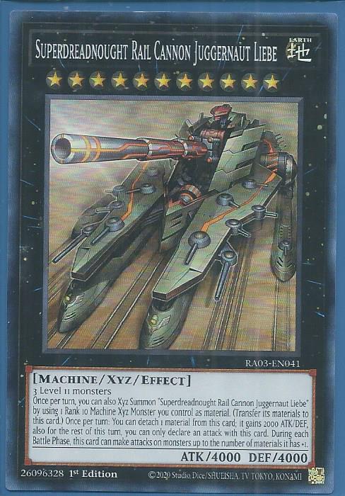 RA03-EN041 Superdreadnought Rail Cannon Juggernaut Liebe – Super Rare