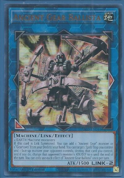 RA03-EN046U Ancient Gear Ballista – Ultra Rare