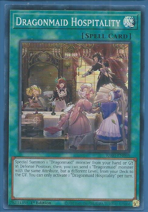 RA03-EN068 Dragonmaid Hospitality – Super Rare
