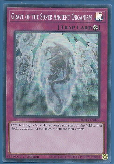RA03-EN077 Grave of the Super Ancient Organism – Super Rare