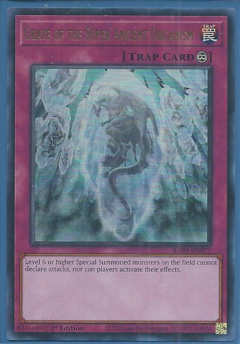 RA03-EN077U Grave of the Super Ancient Organism – Ultra Rare